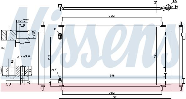 Nissens 940489 - Kondenser, kondisioner furqanavto.az