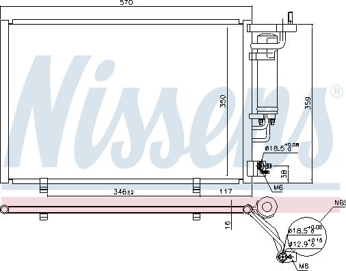 Nissens 940500 - Kondenser, kondisioner furqanavto.az