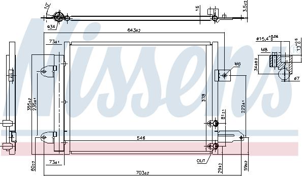 Nissens 940588 - Kondenser, kondisioner furqanavto.az