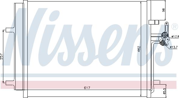 Nissens 940043 - Kondenser, kondisioner furqanavto.az