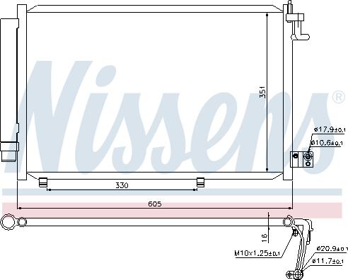 Nissens 940108 - Kondenser, kondisioner furqanavto.az