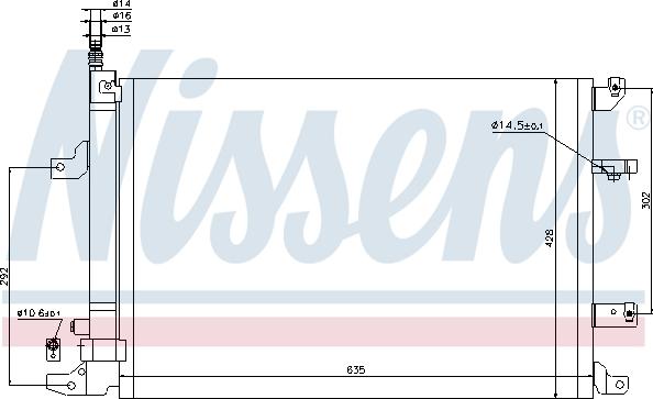 Nissens 940103 - Kondenser, kondisioner furqanavto.az