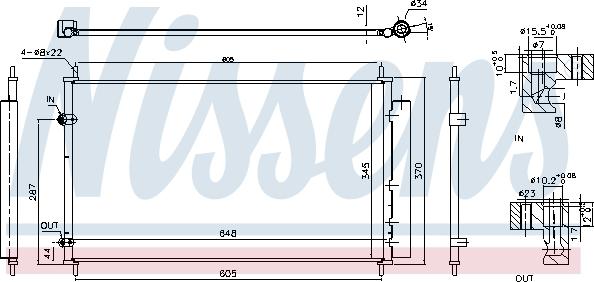 Nissens 940804 - Kondenser, kondisioner furqanavto.az