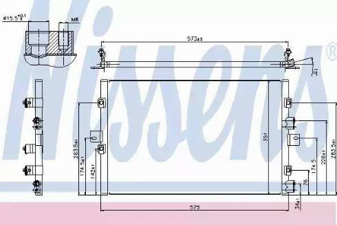 Nissens 940307 - Kondenser, kondisioner furqanavto.az