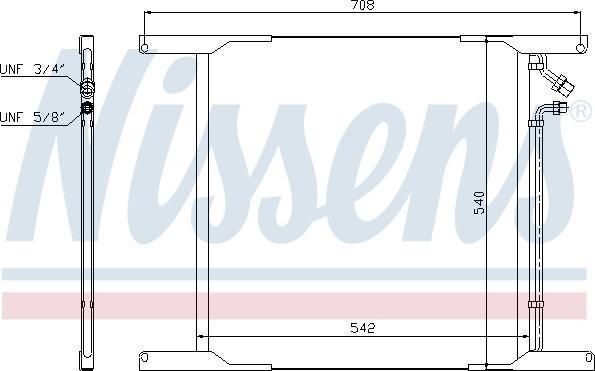 Nissens 940336 - Kondenser, kondisioner furqanavto.az