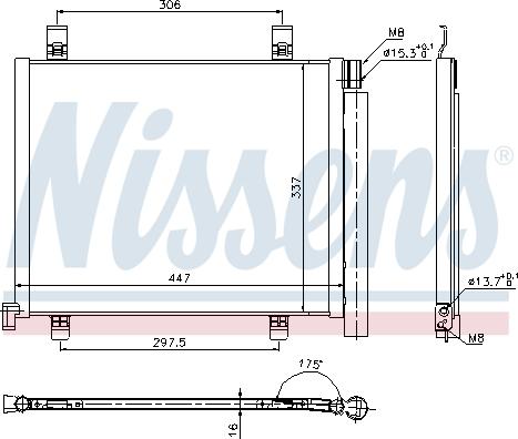 Nissens 940254 - Kondenser, kondisioner furqanavto.az