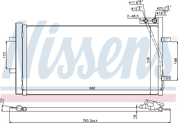 Nissens 940255 - Kondenser, kondisioner furqanavto.az