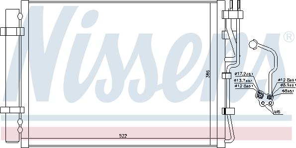 Nissens 940252 - Kondenser, kondisioner furqanavto.az