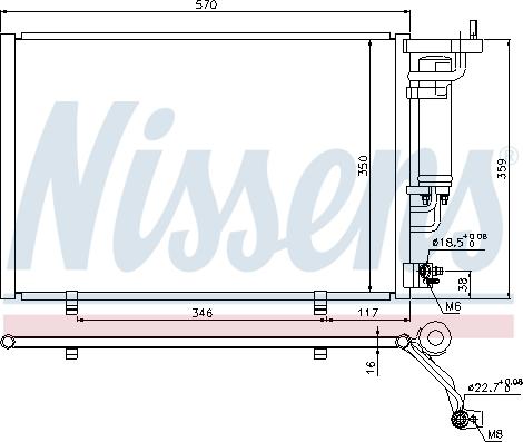 Nissens 940286 - Kondenser, kondisioner furqanavto.az