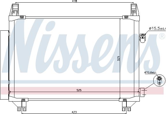 Nissens 940271 - Kondenser, kondisioner furqanavto.az