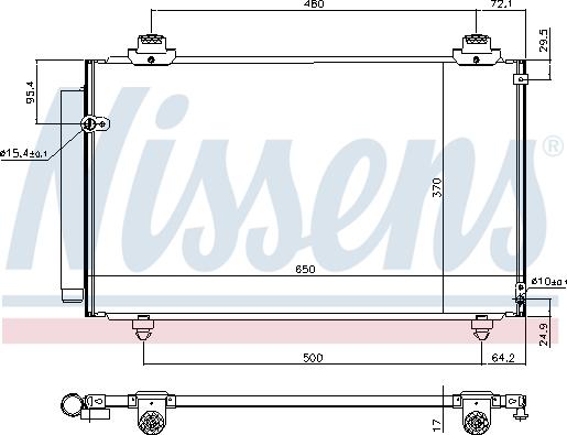 Nissens 940708 - Kondenser, kondisioner furqanavto.az