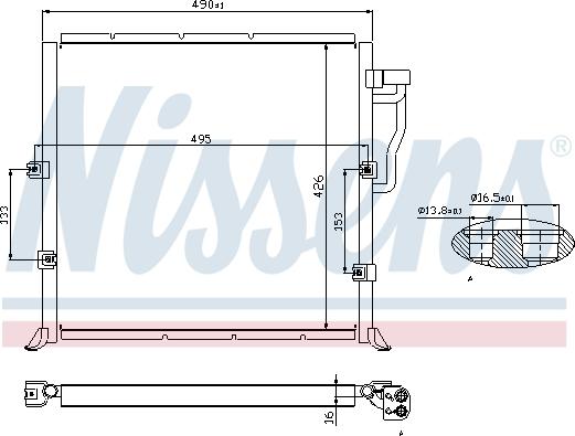 Nissens 94157 - Kondenser, kondisioner furqanavto.az