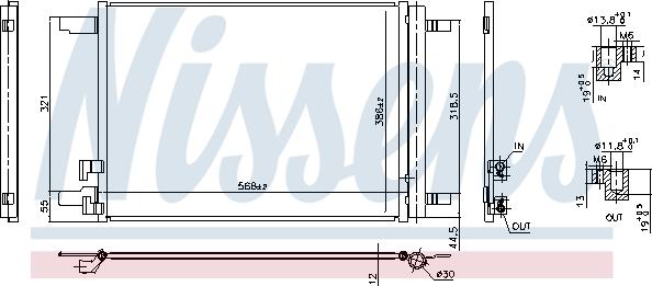 Nissens 941099 - Kondenser, kondisioner furqanavto.az