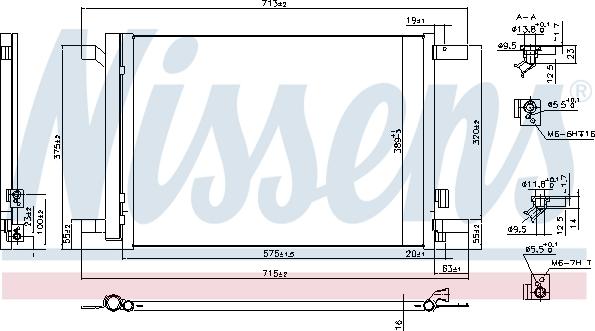 Nissens 941067 - Kondenser, kondisioner furqanavto.az