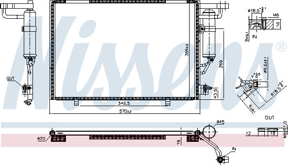 Nissens 941101 - Kondenser, kondisioner furqanavto.az