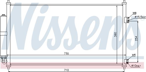 Nissens 94893 - Kondenser, kondisioner furqanavto.az