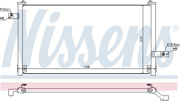 Nissens 94847 - Kondenser, kondisioner furqanavto.az