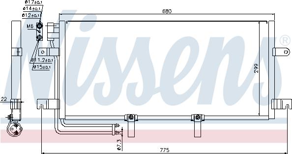 Nissens 94834 - Kondenser, kondisioner furqanavto.az