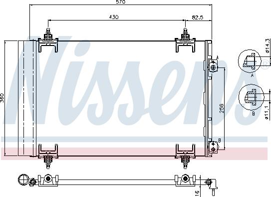 Nissens 94826 - Kondenser, kondisioner furqanavto.az