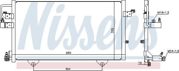 Nissens 94209 - Kondenser, kondisioner furqanavto.az