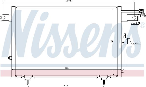 Nissens 94213 - Kondenser, kondisioner furqanavto.az