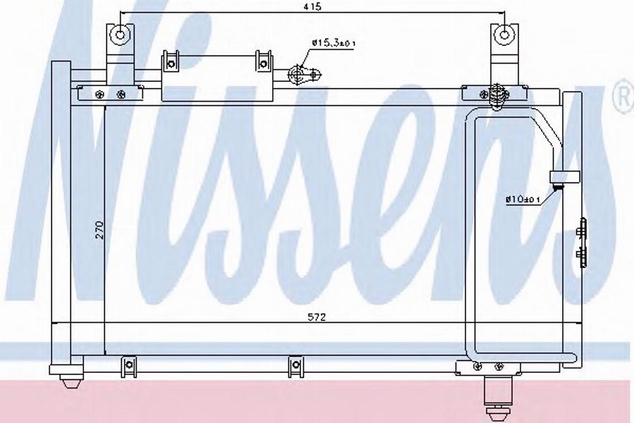 Nissens 94796 - Kondenser, kondisioner furqanavto.az