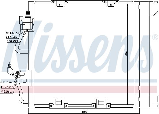 Nissens 94768 - Kondenser, kondisioner furqanavto.az