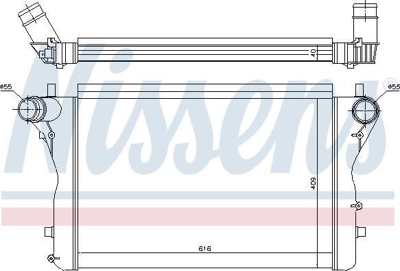 Nissens 96420 - Intercooler, şarj cihazı furqanavto.az