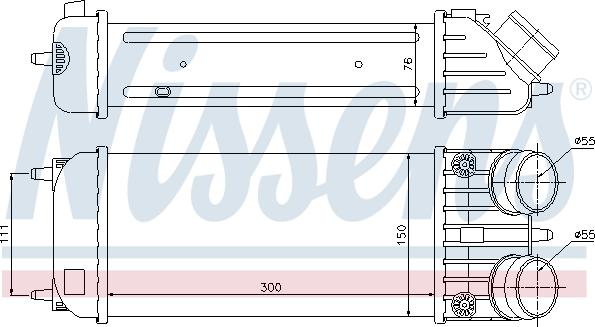 Nissens 96593 - Intercooler, şarj cihazı furqanavto.az