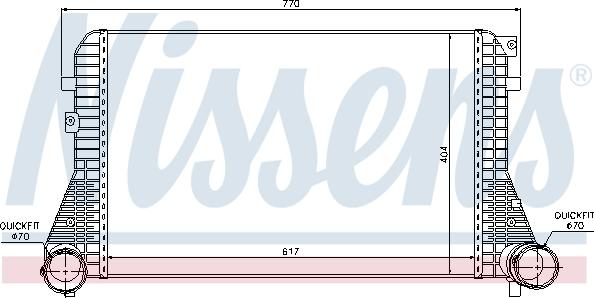 Nissens 96610 - Intercooler, şarj cihazı furqanavto.az