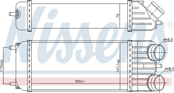 Nissens 96612 - Intercooler, şarj cihazı furqanavto.az