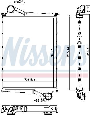 Nissens 961261 - Intercooler, şarj cihazı furqanavto.az