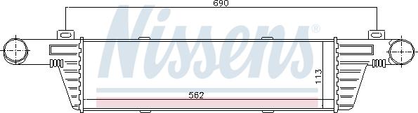 Nissens 96860 - Intercooler, şarj cihazı furqanavto.az