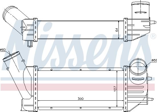 Nissens 96790 - Intercooler, şarj cihazı furqanavto.az