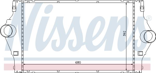 Nissens 96778 - Intercooler, şarj cihazı furqanavto.az