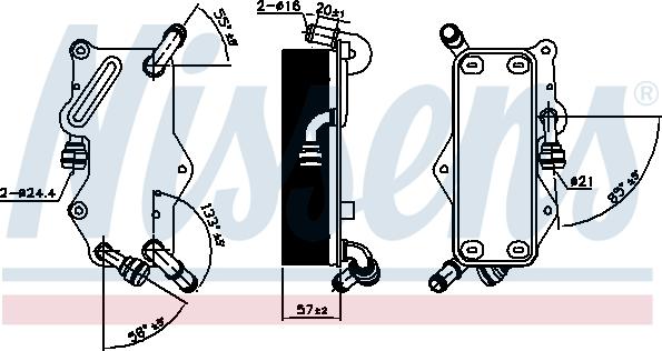 Nissens 90942 - Yağ soyuducu, avtomatik transmissiya furqanavto.az