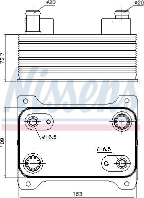 Nissens 90747 - Yağ soyuducu, avtomatik transmissiya furqanavto.az