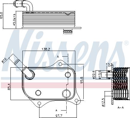 Nissens 90711 - Yağ soyuducu, mühərrik yağı furqanavto.az