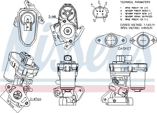 Nissens 98151 - EGR Valf furqanavto.az