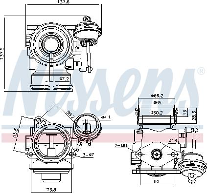 Nissens 98162 - EGR Valf furqanavto.az