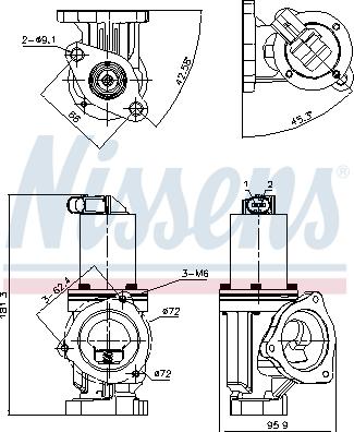 Nissens 98167 - EGR Valf furqanavto.az