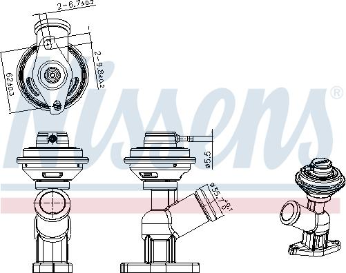 Nissens 98343 - EGR Valf furqanavto.az