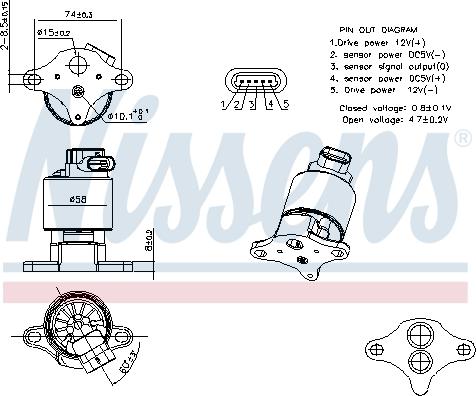 Nissens 98360 - EGR Valf furqanavto.az