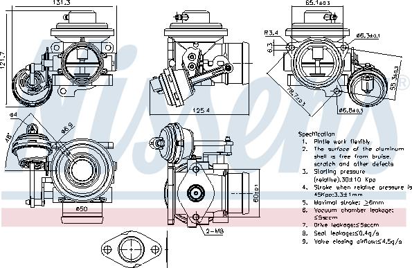 Nissens 98303 - EGR Valf furqanavto.az