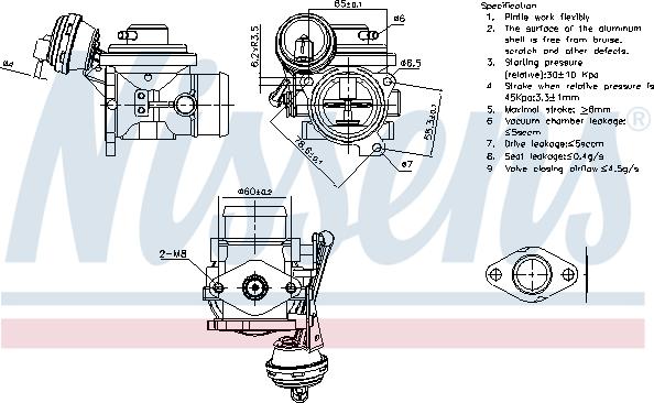 Nissens 98302 - EGR Valf furqanavto.az