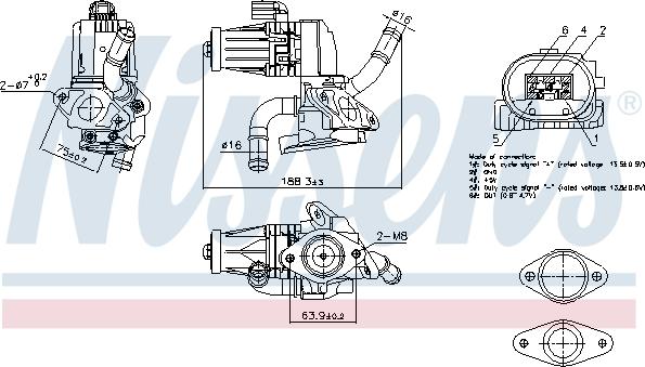 Nissens 98232 - EGR Valf furqanavto.az