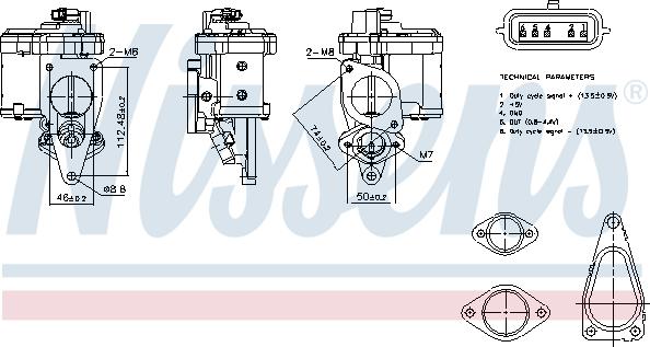 Nissens 98272 - EGR Valf furqanavto.az