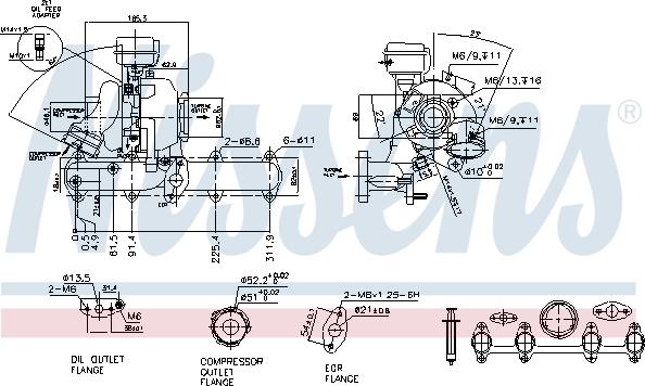 Nissens 93068 - Şarj cihazı, doldurma sistemi furqanavto.az