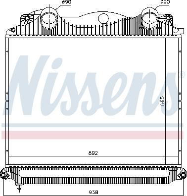 Nissens 97034 - Intercooler, şarj cihazı furqanavto.az