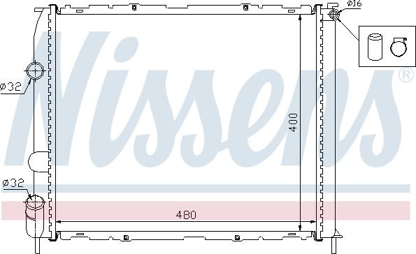 Nissens 699979 - Radiator, mühərrikin soyudulması furqanavto.az